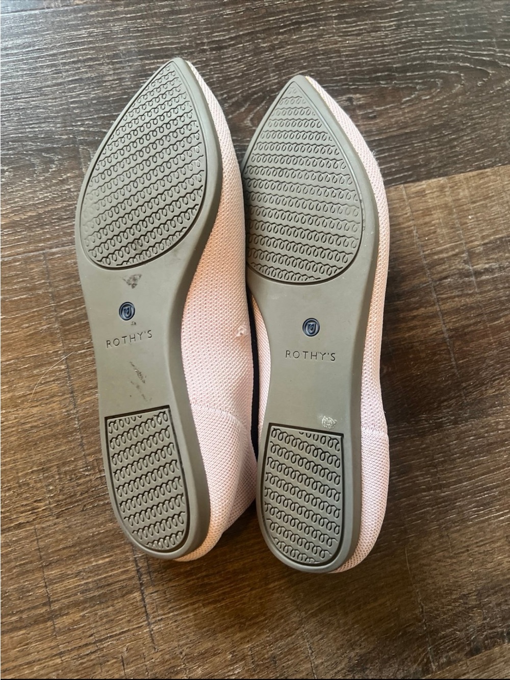 Rothy's Pink Pointed Toe Flats - Picture 6 of 8